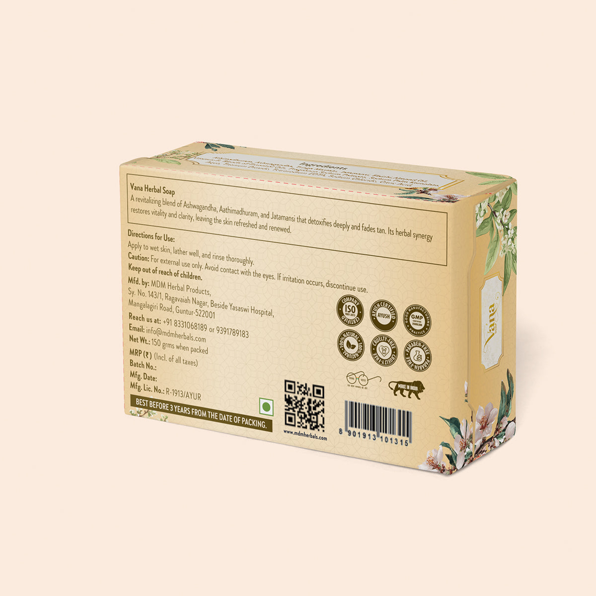 Vana Herbal Soap | Pack of 6