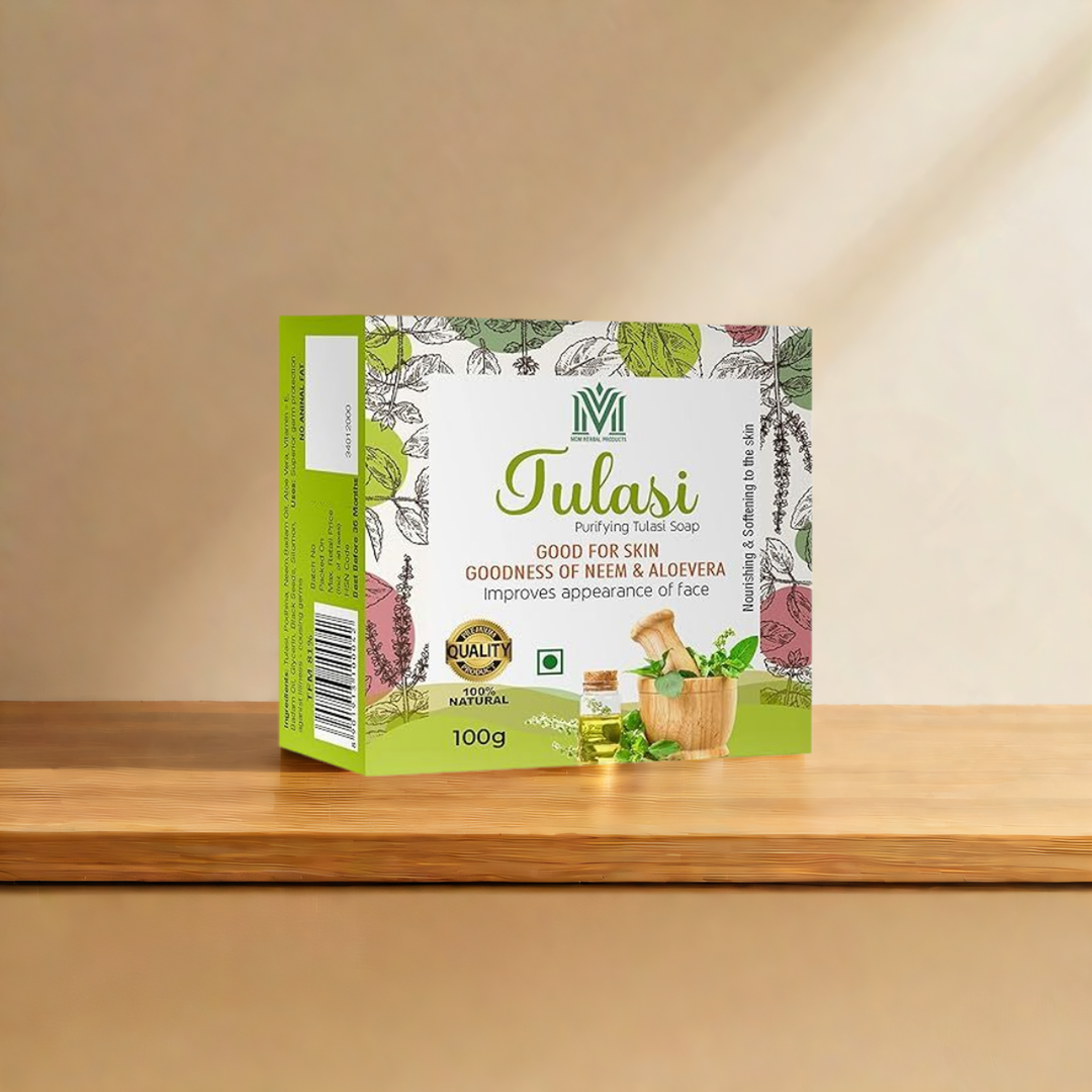 Tulasi Purifying Herbal Soap 100g | Pack of 6