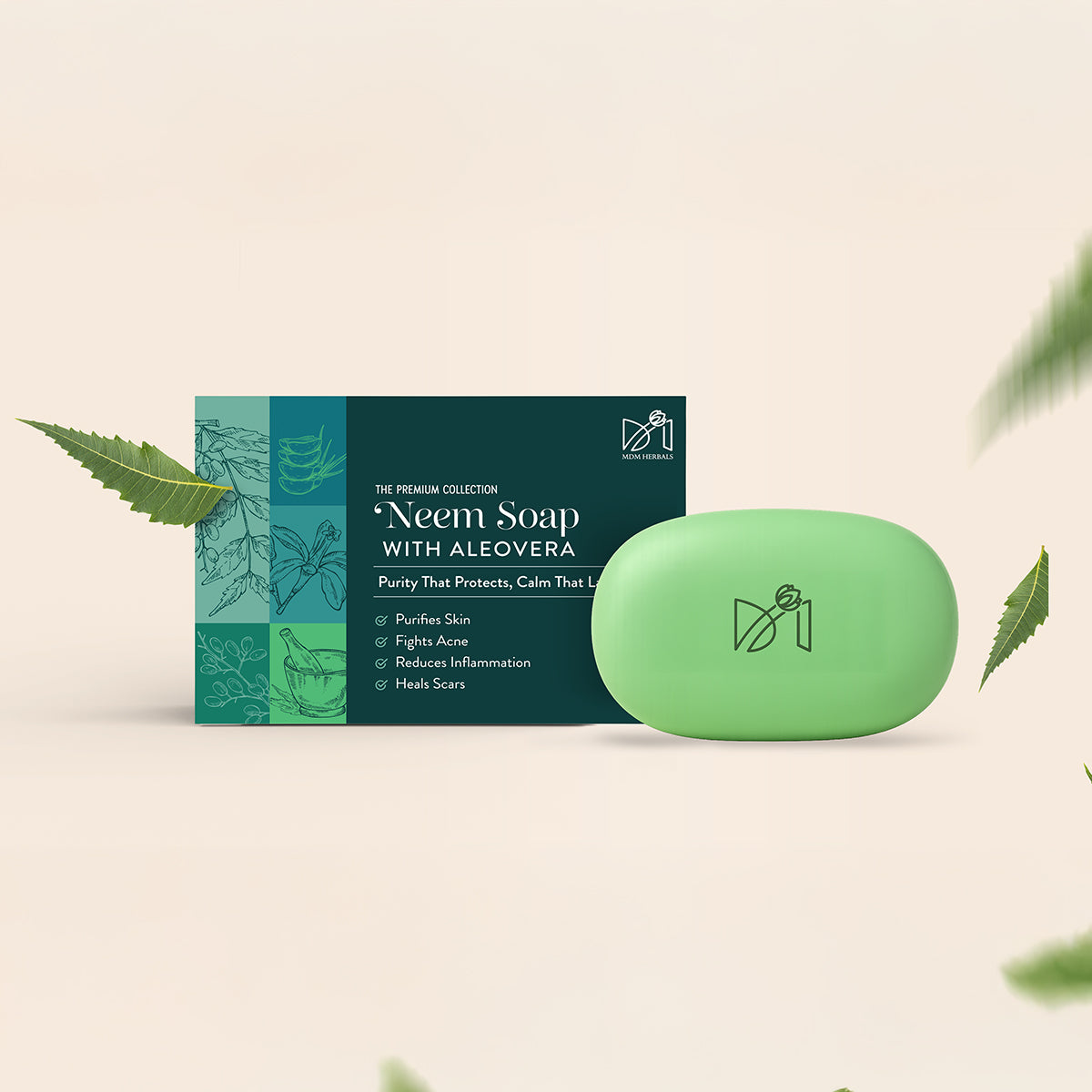 Neem Soap with Aloe vera | Pack of 6