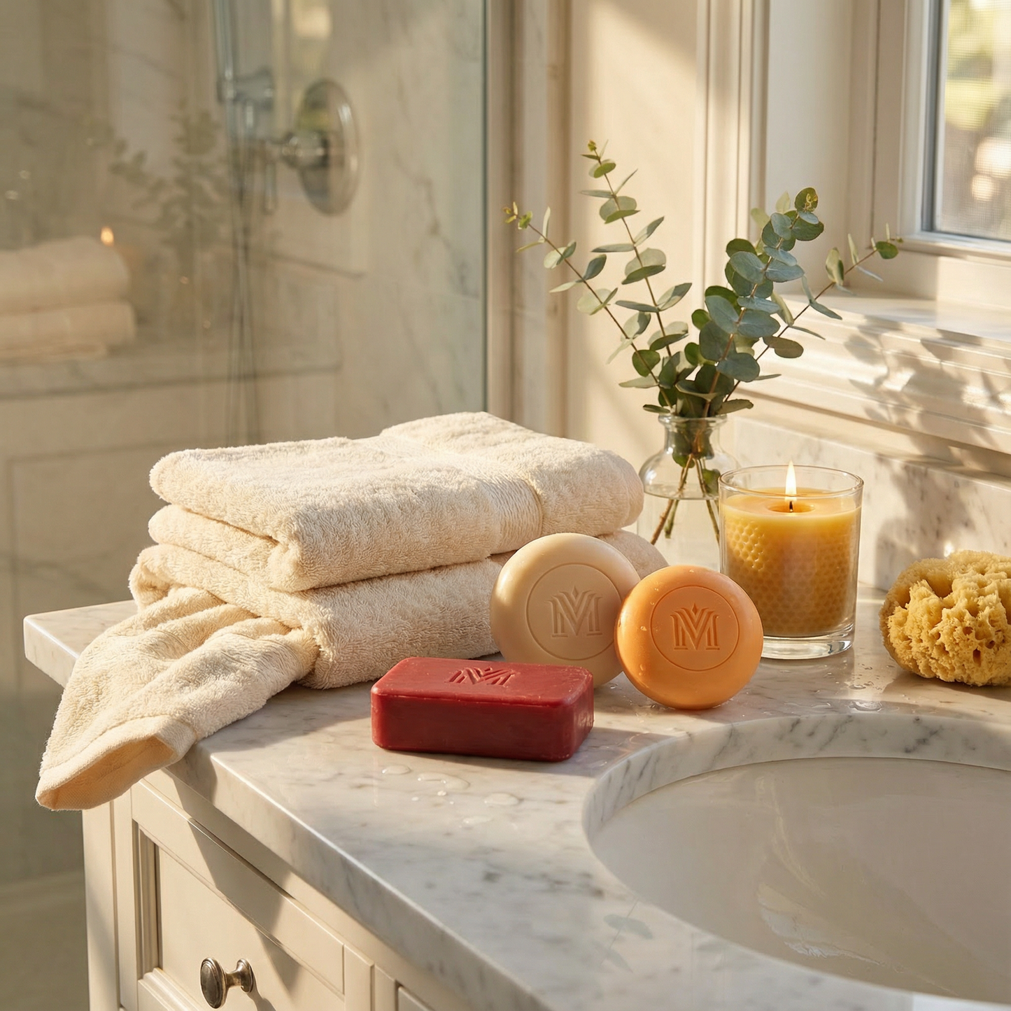 MOISTURE & NOURISHING CARE COMBO – Your Skin’s Daily Dose of Comfort (6 Soaps) - Sheabutter Soap x 2 | My Sandal Soap x 2 | Red Sandal Soap x 2
