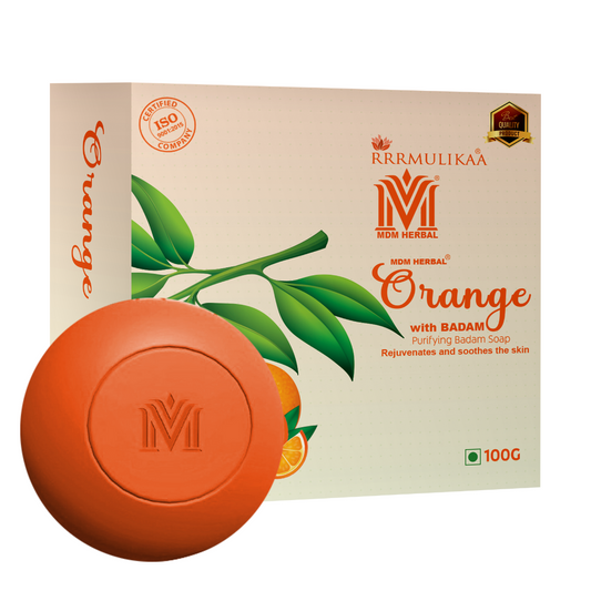 Orange Soap with Badam | Pack of 6