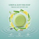MDM Herbal Lemon with Aloe Vera Soap – 100g x 6 (600g Total) | Refreshing Herbal Soap with Deep Cleansing & Skin Nourishment | Long-Lasting Citrus Freshness