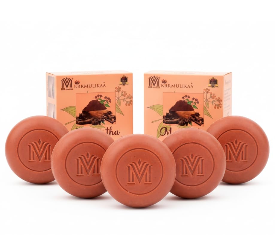 MDM Herbal Manjistha Soap – 100g x 5 (Super Saver Pack – 500g) | Anti-Aging Herbal Bath Bar | Reduces Wrinkles, Fine Lines & Dark Spots