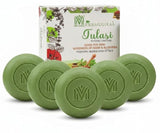 MDM Herbal Tulasi Purifying Soap – 100g x 5 (Super Saver Pack) | Neem & Aloe Vera | Clears Skin, Reduces Marks | 100% Natural Ayurvedic Bath Bar