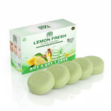 MDM Herbal Lemon with Aloe Vera Soap – 100g x 6 (600g Total) | Refreshing Herbal Soap with Deep Cleansing & Skin Nourishment | Long-Lasting Citrus Freshness