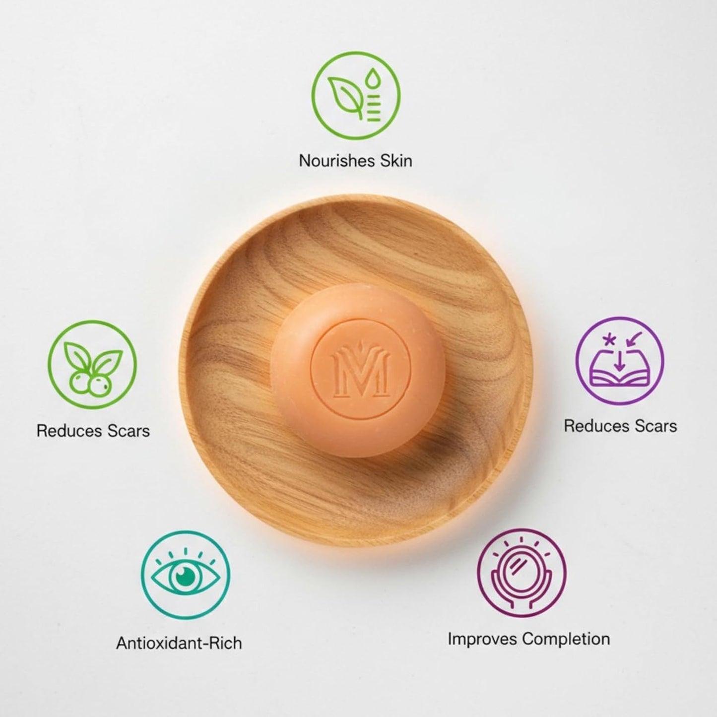 Herbal My Sandal Soap 100g | Super Saver Pack Of 5 (500g) | Detoxify Your Skin, Balance Oiliness And Reduce Acne Breakouts | Its Antibacterial Properties Helps Acne Control |