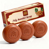 MDM Herbal My Sandal Soap – 150g x 3 (Super Saver Pack – 450g) | Detoxifies Skin | Controls Oiliness | Reduces Acne | Ayurvedic 78% TFM Soap