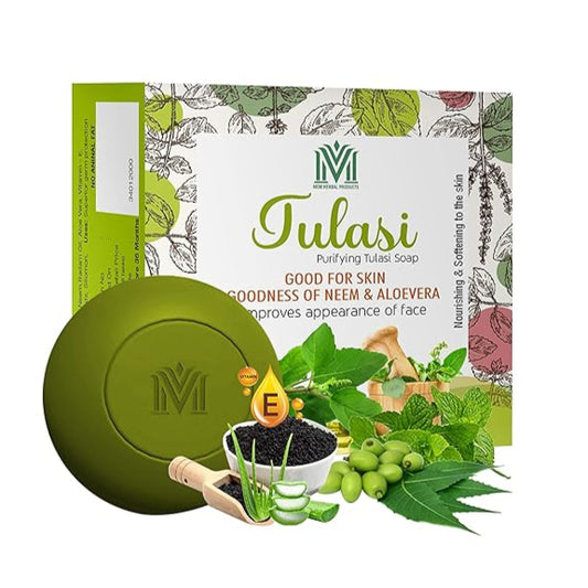 Tulasi Purifying Herbal Soap 100g  | Pack of 6