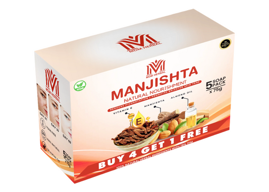 Manjistha Herbal soap | Pack of 5 | Buy 4 get 1 free