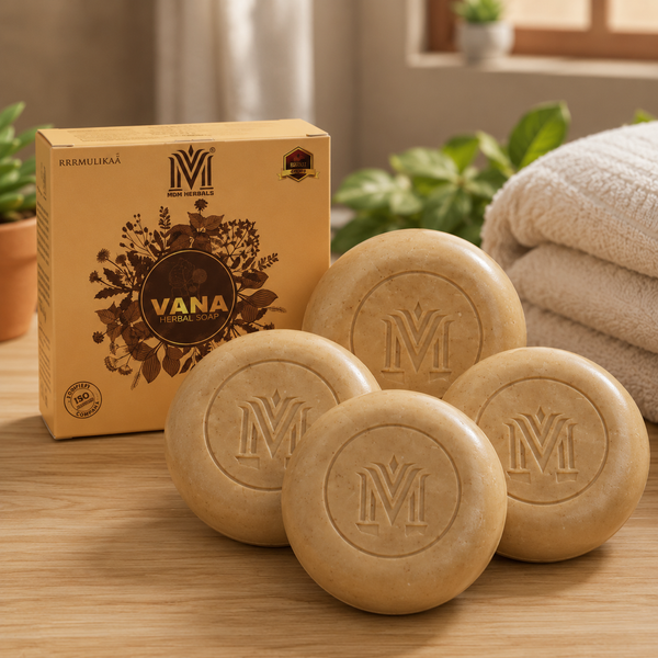 MDM Herbal VANA Soap – 100g x 4 (Super Saver Pack – 400g) | Anti-Aging Herbal Bath Bar | Reduces Wrinkles, Fine Lines & Dark Spots