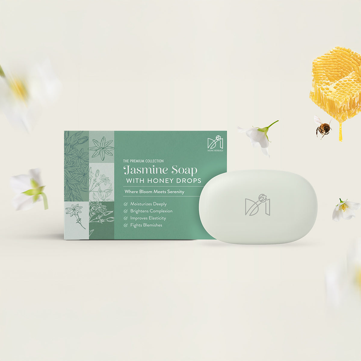 Jasmine Soap with Honey Drops