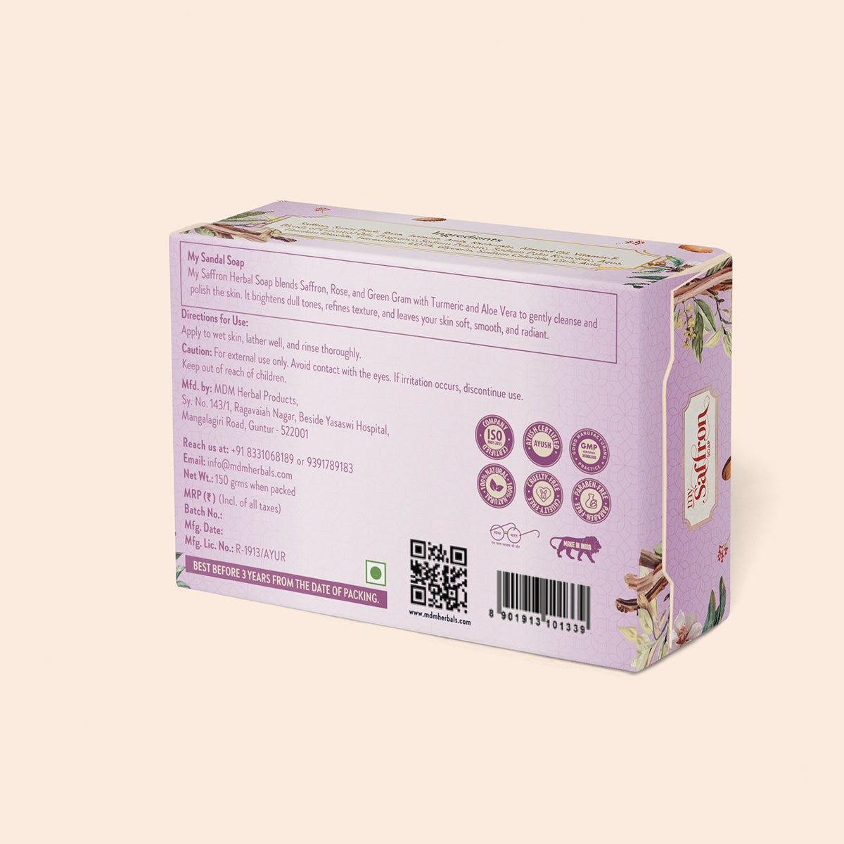 My Saffron Herbal Soap