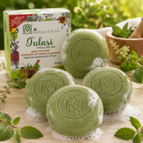 MDM Herbal Tulasi Purifying Soap – 100g x 4 (Super Saver Pack) | Neem & Aloe Vera | Clears Skin, Reduces Marks | 100% Natural Ayurvedic Bath Bar