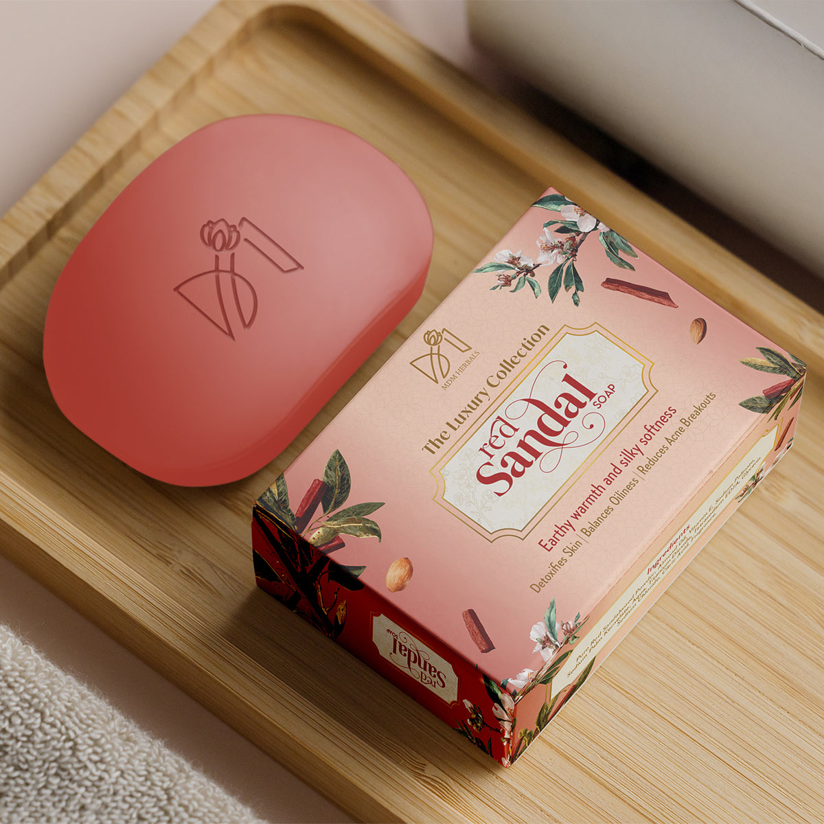 Red Sandal Natural Herbal Beauty Soap